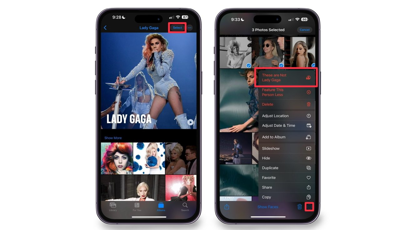 Removing unwanted people from a collection